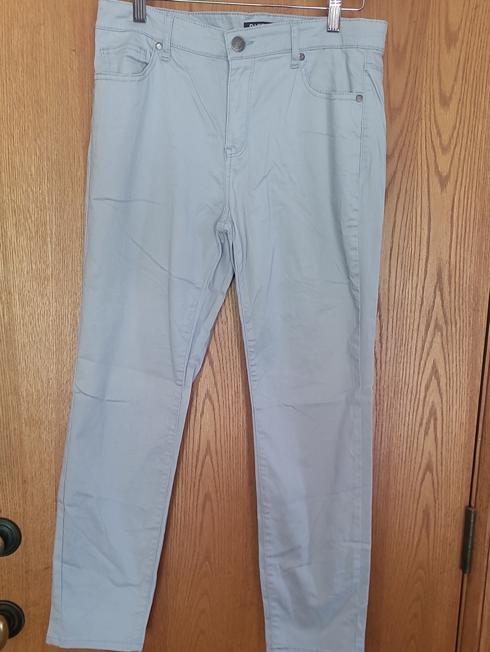 Buffalo David Bitton Light Blue Cropped Ankle Pants